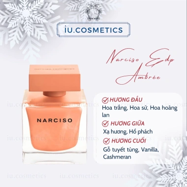 Nước hoa nữ Narciso Hồng Lùn EDP 90ml - Dầu thơm xạ hương quyến rũ, giảm 8% 800k 8
