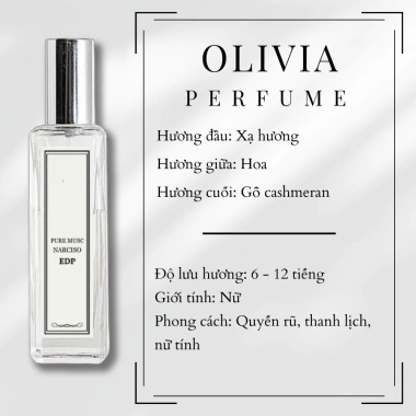 Nước Hoa Nữ Narciso Pure Musc Leona Nar Trắng 10-30ml - Thanh Lịch, Nữ Tính, Giá 259k