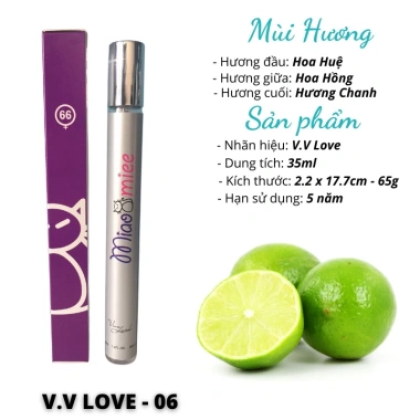 Nước hoa nữ quyến rũ thơm lâu dạng ống sang trọng 35ml V.V LOVE Diki giảm giá 30.000 VND 7