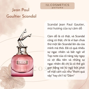 Nước hoa nữ Scandal Jean Paul Gaultier EDP 80ml - Dầu thơm quý phái, lưu hương lâu - Giá 850.000 VND
