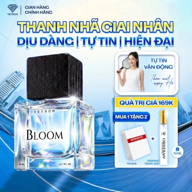 Nước hoa nữ SHIMANTO Veyron Bloom 50ml chính hãng mua 1 tặng 1 chiết 10ml, quà tặng