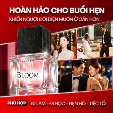 Nước hoa nữ SHIMANTO Veyron Bloom 50ml chính hãng mua 1 tặng 1 chiết 10ml, quà tặng