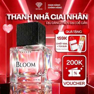 Nước hoa nữ SHIMANTO Veyron Bloom 50ml chính hãng mua 1 tặng 1 chiết 10ml, quà tặng