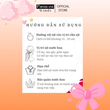 Nước Hoa Nữ Windy Vera 50ml - Rạng Rỡ, Quý Tộc, Xịt Tiện Lợi, Lưu Hương 6-8h, Giá Ưu Đãi 29.000₫ 7