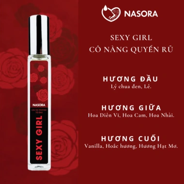 Nước hoa nữ xịt 10ml BY NASORA - Hương quyến rũ, gợi cảm, ngọt ngào, cá tính, nguyên liệu Pháp - Giá chỉ 35.000₫ 2