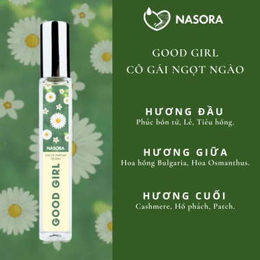 Nước hoa nữ xịt 10ml BY NASORA - Hương quyến rũ, gợi cảm, ngọt ngào, cá tính, nguyên liệu Pháp - Giá chỉ 35.000₫ 4