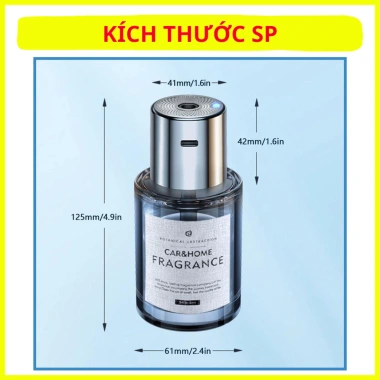 Nước hoa ô tô 3 chế độ thông minh - Cao cấp, thơm lâu, thoáng mát hương hoa nhài 600.000₫ 2