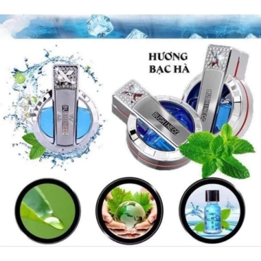 Nước hoa ô tô Bushineco X kẹp cửa gió thơm mát khử mùi chống say xe giảm giá 43.000đ