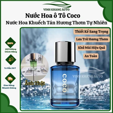 Nước hoa ô tô COCO 160ml - Khử mùi hiệu quả, thiết kế sang trọng, giảm giá 185.000đ