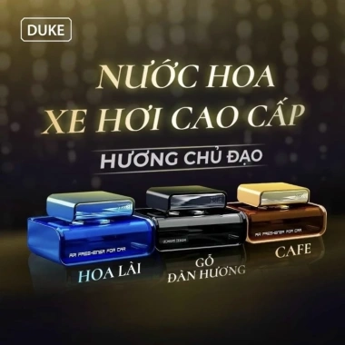 Nước hoa ô tô Duke 175k - Khử mùi, chống say xe, chiết xuất thiên nhiên, giá ưu đãi
