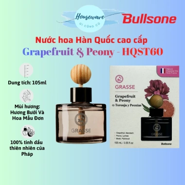 Nước hoa ôtô Bullsone Grasse Diffuser 105ml Grapefruit Peony - Chính hãng, 279k 4 Nước hoa ôtô Bullsone Grasse Diffuser 105ml Grapefruit Peony - Chính hãng, 279k 4
