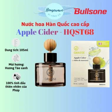 Nước hoa ôtô Bullsone Grasse Diffuser 105ml Grapefruit Peony - Chính hãng, 279k