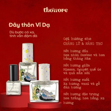 Nước Hoa Thơmore Đây Thôn Vĩ Dạ EDP 10ml - Dầu Thơm Lưu Hương 8-12h, Hoài Niệm, Tinh Tế, Ấm Áp - Giá Giảm 289.000 VND