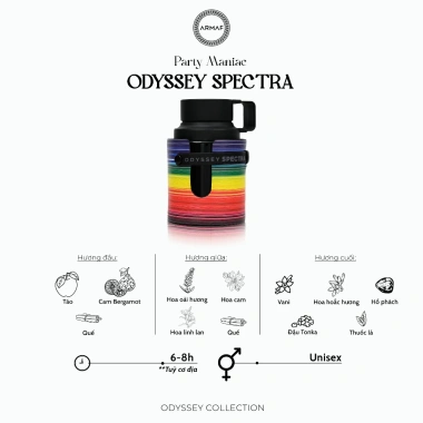 Nước hoa unisex Armaf Odyssey Spectrum Rainbow Edition EDP 100ml - Giá chỉ 960.300₫
