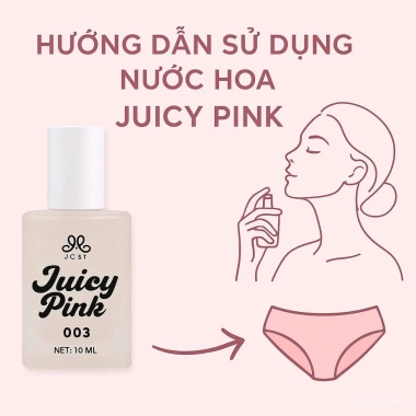Nước Hoa Vùng Kín JUICY PINK Thơm Lâu 6 Mùi Hương - Chai 10ml Giá 89.000 VND