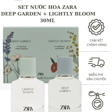 Nước hoa Zara Lightly Bloom & Deep Garden EDP 2x30ml - Hương nhẹ, chỉ 750.000đ