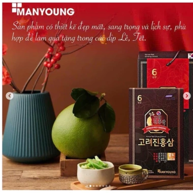 Nước hồng sâm cao cấp Manyoung - Tăng sức đề kháng, nâng năng lượng, chỉ 468.000₫ 2
