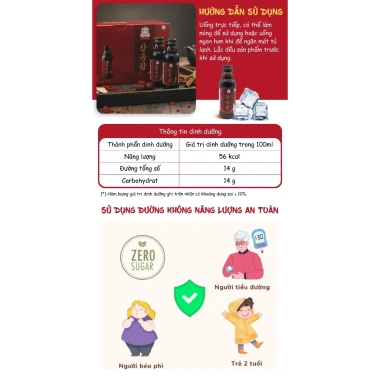 Nước hồng sâm Cham Hong Sam 10 chai 100ml - Hồng sâm 6 tuổi, tăng sức đề kháng, giá 219.000 VND 4 Nước hồng sâm Cham Hong Sam 10 chai 100ml - Hồng sâm 6 tuổi, tăng sức đề kháng, giá 219.000 VND 4