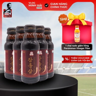 Nước hồng sâm Cham Hong Sam 10 chai 100ml - Hồng sâm 6 tuổi, tăng sức đề kháng, giá 219.000 VND