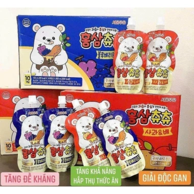 Nước hồng sâm Chu Chu Hàn Quốc - Tăng chiều cao, đề kháng, sức khỏe, giá 299.000đ 2 Nước hồng sâm Chu Chu Hàn Quốc - Tăng chiều cao, đề kháng, sức khỏe, giá 299.000đ 2