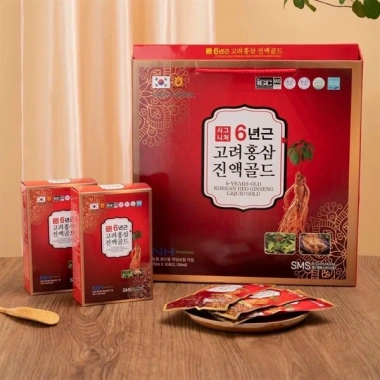 Nước hồng sâm Gold 6 năm tuổi Hàn Quốc 70ml - Hộp 60 gói, tăng dung tích, 315.000đ 4