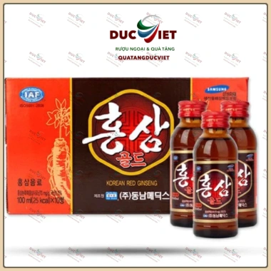 Nước Hồng Sâm Hàn Quốc 10 chai - Tăng sức đề kháng, giảm mệt mỏi, ưu đãi 75.000đ