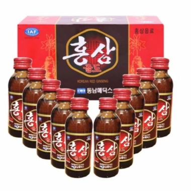 Nước Hồng Sâm Hàn Quốc 10 chai - Tăng sức đề kháng, giảm mệt mỏi, ưu đãi 75.000đ