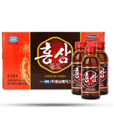 Nước Hồng Sâm Hàn Quốc 10 chai - Tăng sức đề kháng, giảm mệt mỏi, ưu đãi 75.000đ