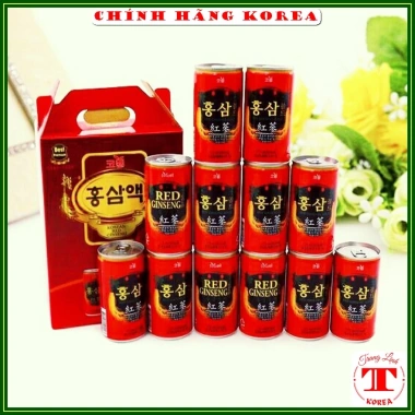 Nước hồng sâm Hàn Quốc 12 lon 175ml - Korean Red Ginseng Gold, giảm còn 175.000₫