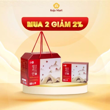 Nước hồng sâm Hàn Quốc 6 năm tuổi Jung Kian - Giá ưu đãi 560k, tăng sức đề kháng