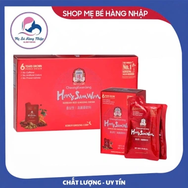 Nước hồng sâm HongSamWon 30 gói 2.026 - Giá chỉ 1.290.000đ, hỗ trợ sức đề kháng, năng lượng