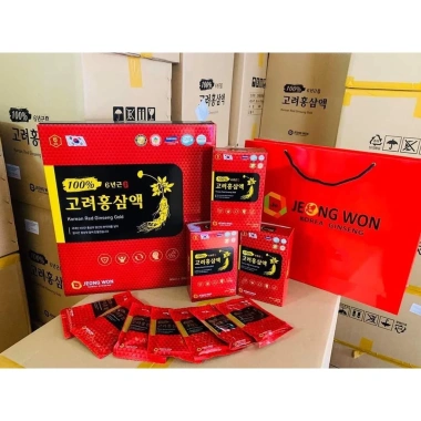 Nước Hồng Sâm Jeongwon 6 Năm Tuổi Hàn Quốc Chính Hãng 30 Gói - Giá Ưu Đãi 169k