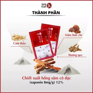 Nước hồng sâm Jung Kian 6 năm tuổi Hàn Quốc - Giá 375.000đ, tăng sức khỏe, năng lượng 4