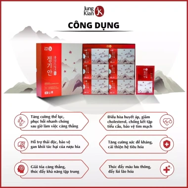 Nước hồng sâm Jung Kian 6 năm tuổi Hàn Quốc - Giá 375.000đ, tăng sức khỏe, năng lượng 5