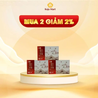 Nước hồng sâm Jung Kian 6 năm tuổi Hàn Quốc - Giá 375.000đ, tăng sức khỏe, năng lượng 10
