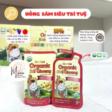 Nước Hồng Sâm Kini Gini Organci Kids Hàn Quốc - Tăng Đề Kháng, Giá Giảm 480k 4