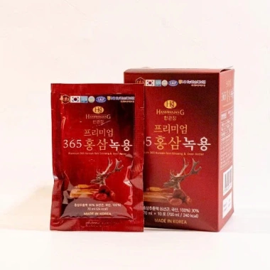 Nước Hồng Sâm Linh Chi Nhung Hươu Hankwanjang 70ml x 60 gói - Giảm giá 820k KOREPHARMA