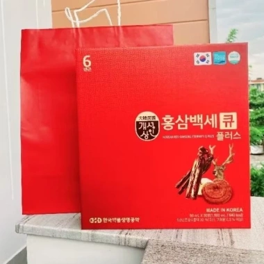 Nước Hồng Sâm, Nấm Linh Chi, Lộc Nhung Hương Q Plus - Nội Địa Hàn Quốc, 295.000 VND