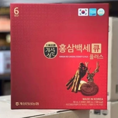 Nước Hồng Sâm, Nấm Linh Chi, Lộc Nhung Hương Q Plus - Nội Địa Hàn Quốc, 295.000 VND
