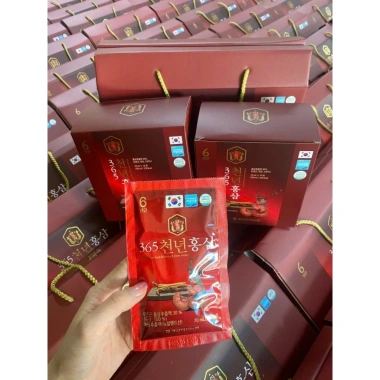 Nước Hồng Sâm Nhung Hương Linh Chi 365 Hàn Quốc - Hộp 20 gói, Sẵn Hàng, Giá Ưu Đãi 283.000đ 2