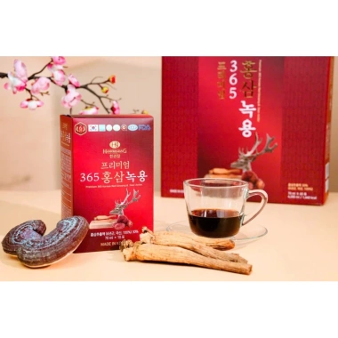 Nước Hồng Sâm Nhung Hươu Linh Chi 365 Hankwanjang 70ml x20 - Bổ sức khỏe, tăng đề kháng, 449.000₫