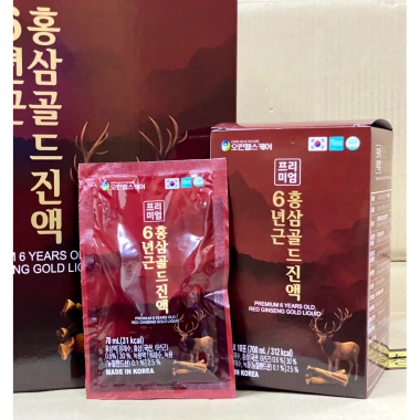 Nước hồng sâm nhung hươu linh chi Hàn Quốc 60 gói 70ml - Giá 650k, chính hãng