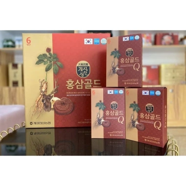 Nước Hồng Sâm Nhung Hươu Linh Chi Q Gold 30 gói 50ml - Giá 299k, tăng sức đề kháng 5