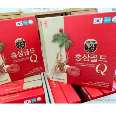 Nước hồng sâm nhung hươu linh chi Q Gold 30 gói 50ml kèm túi giấy giá ưu đãi 320.000₫ 6