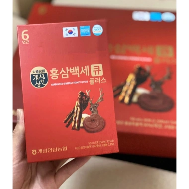 Nước Hồng Sâm Nhung Hươu Linh Chi Q Plus Hàn Quốc - Hộp 30 gói 50ml, Giá ưu đãi 345.000đ, Quà Tết sức khỏe 5