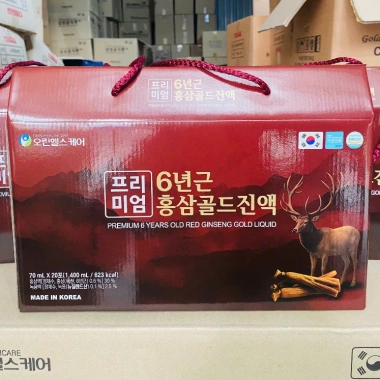 Nước Hồng Sâm Nhung Hươu Signature 6 Years 20 gói 70ml cải thiện sức khỏe giảm giá 239k