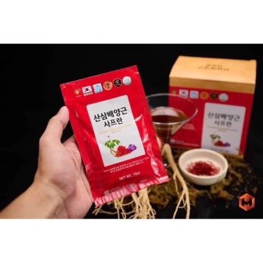 Nước Hồng Sâm Nhụy Hoa Nghệ Tây Korean Red Ginseng Saffron HANSUSAM Hàn Quốc - Hộp 30 gói 50ml, giảm giá 299k 8 Nước Hồng Sâm Nhụy Hoa Nghệ Tây Korean Red Ginseng Saffron HANSUSAM Hàn Quốc - Hộp 30 gói 50ml, giảm giá 299k 8