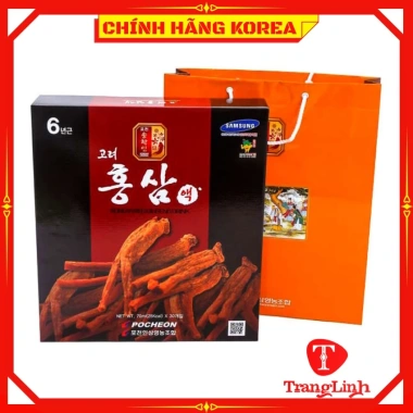 Nước hồng sâm Pocheon Hàn Quốc 30 gói - Korea Red Ginseng Drink, giảm giá 509.000₫ - tranglinhkorea