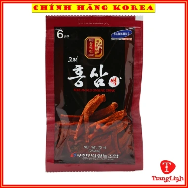 Nước hồng sâm Pocheon Hàn Quốc 30 gói - Korea Red Ginseng Drink, giảm giá 509.000₫ - tranglinhkorea 3 Nước hồng sâm Pocheon Hàn Quốc 30 gói - Korea Red Ginseng Drink, giảm giá 509.000₫ - tranglinhkorea 3