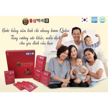 Nước hồng sâm Q PLUS 30g Nhung hươu Linh chi giảm căng thẳng, tăng trí nhớ, 420.000 VND